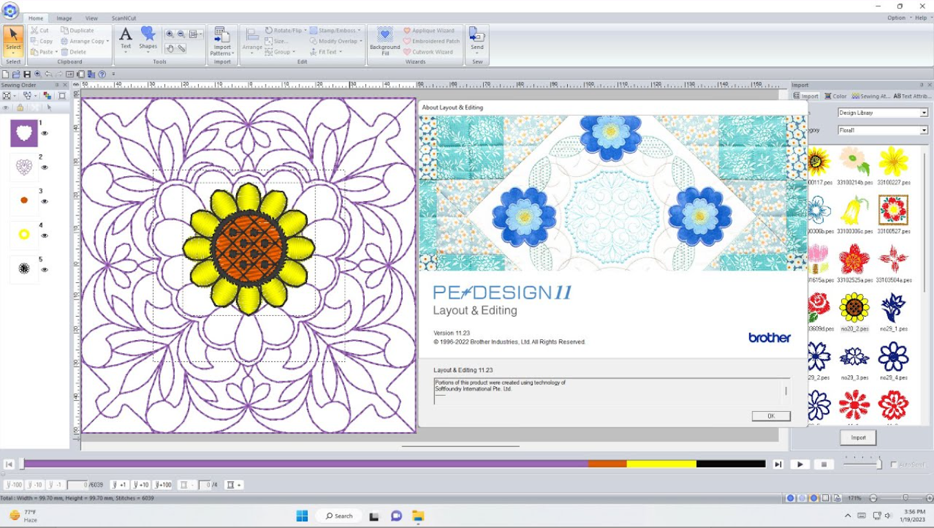 Brothe Pe Design 11 Best Embroidery Software.